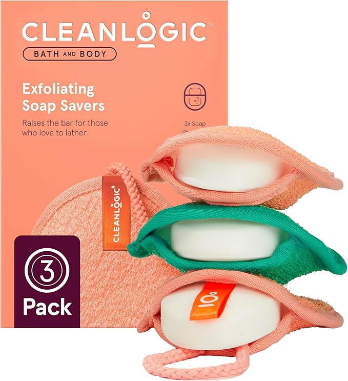 Cleanlogic Exfoliating Soap Saver Assorted Colors, 3 count - Image 2